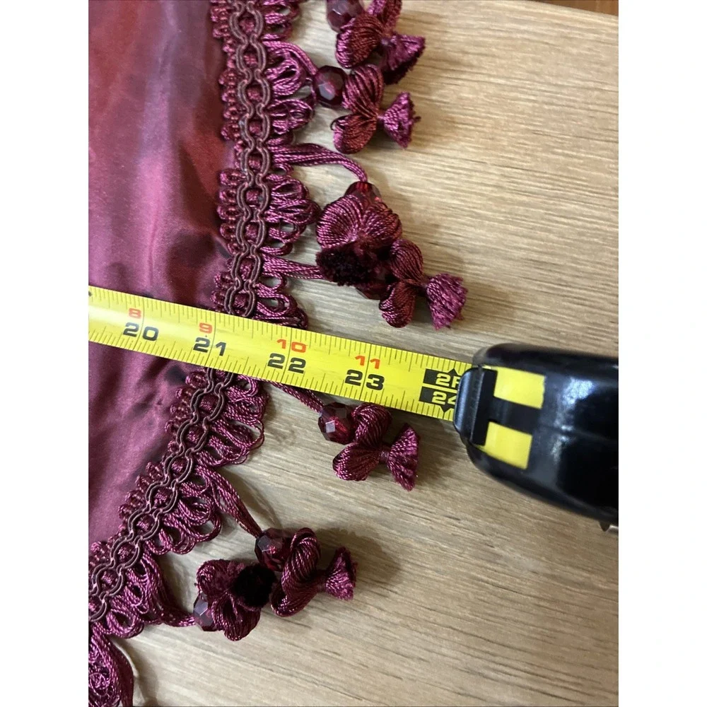 American Living Drapes Burgundy Estate Taffeta 54